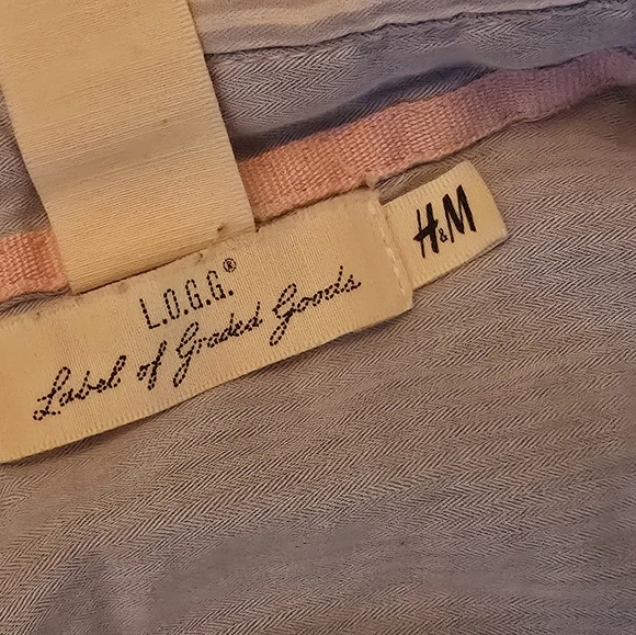 H&M long sleeve button down with corduroy elbow patches size 14 - Picture 5 of 9